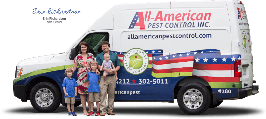 Choose All-American To Protect Your Home & Family erin richardson of all-american pest control and her family