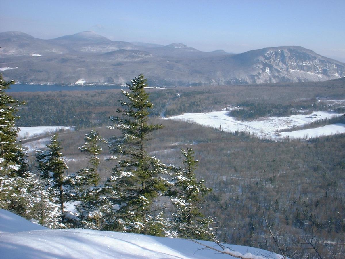 View from Wheeler Mountain in the winter.