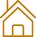 Interior & Exterior Service gold house icon