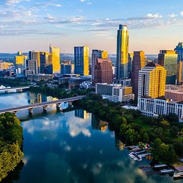 a skyline view of austin texas