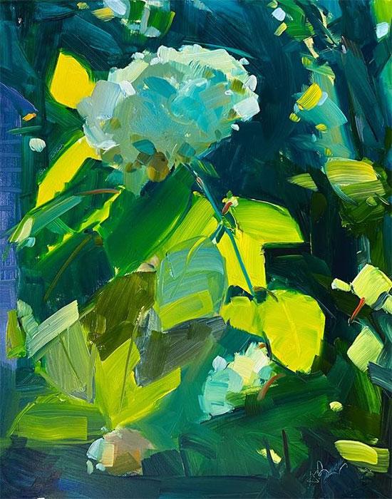 Hydrangeas in the Garden