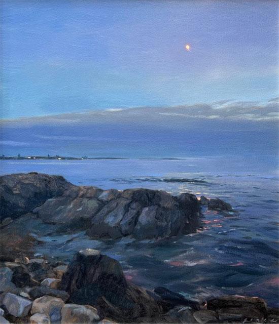 Moonrise over Maine