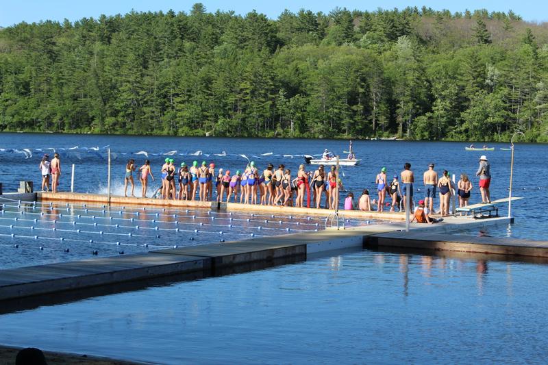 The waterfront at Camp Tapawingo, Maine