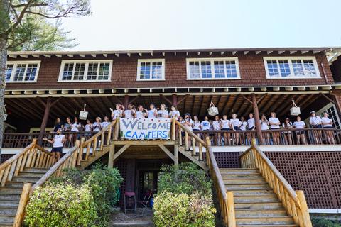 Staff welcome campers at Camp Tapawingo