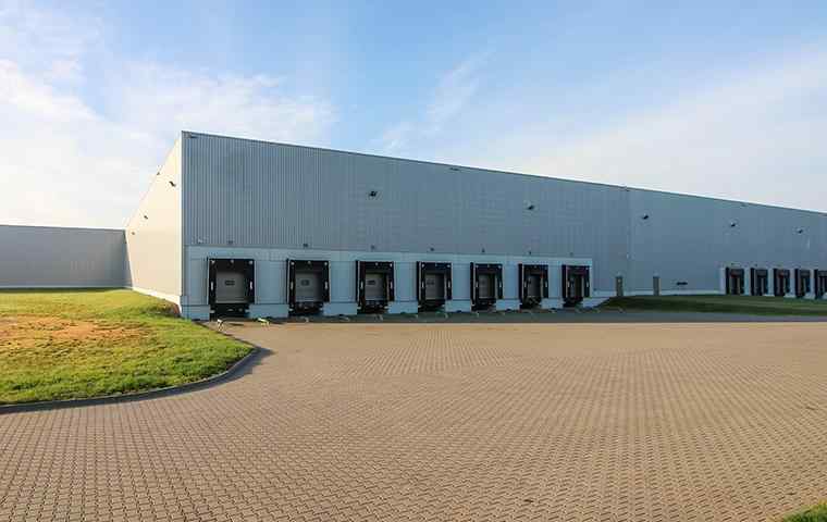 a large commercial warehouse
