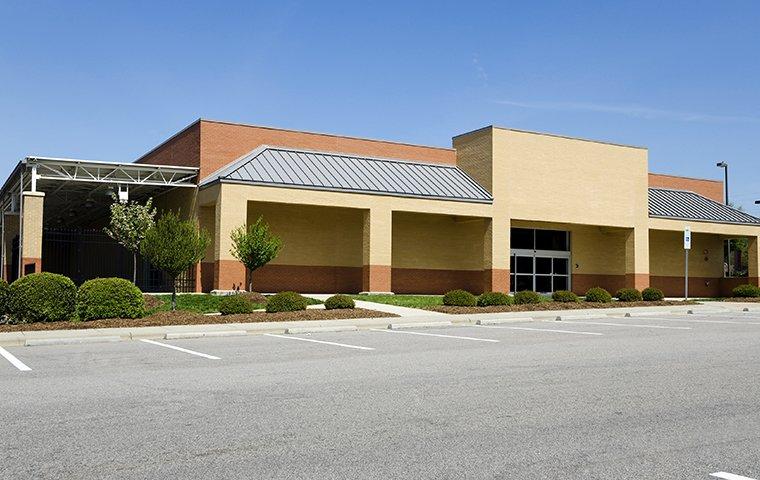 commercial building with a parking lot