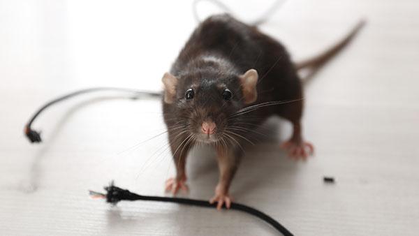 rodent biting electric wires