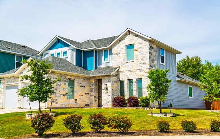 street view of a home and lawn in hickory creek texas