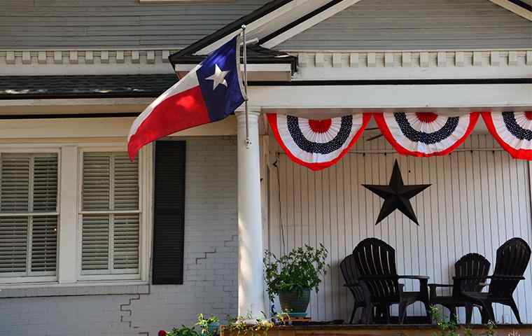 front porch of a home in hurst texas