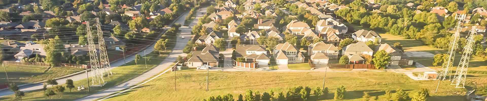 aerial view of carrollton texas