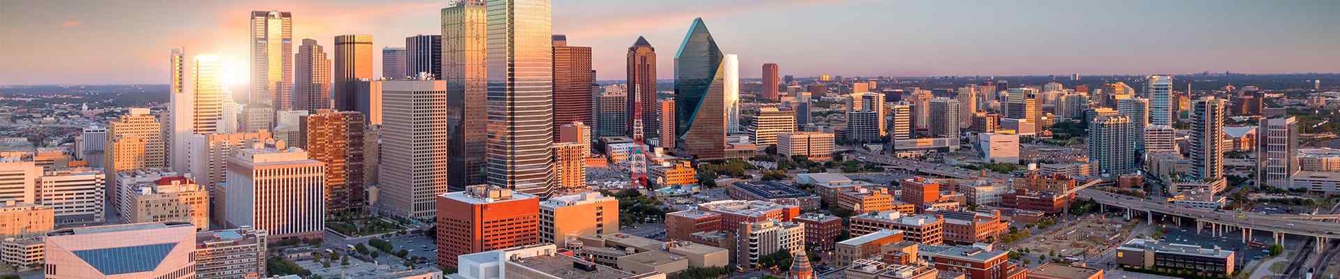 skyline view of dallas texas