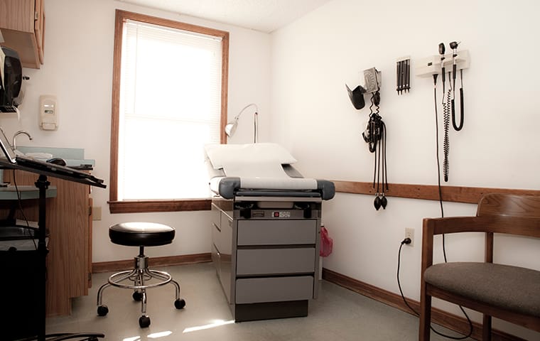 Professional Pest Control For Hospitals And Doctor's Offices interior of a hospital examination room in memphis tennessee