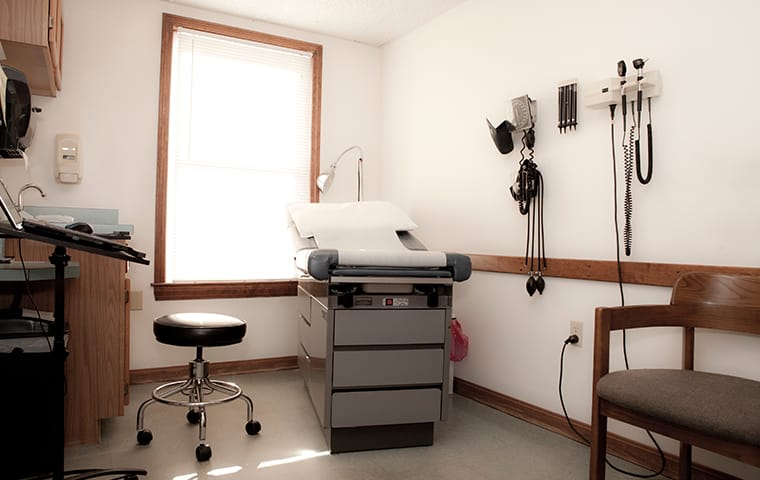 interior of a hospital examination room in memphis tennessee